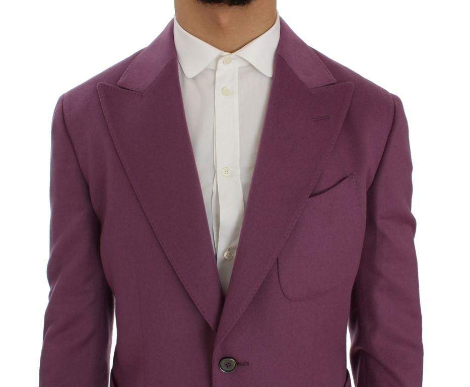 Dolce & Gabbana  Purple Cashmere Slim Fit Blazer Jacket #men, Blazers - Men - Clothing, Brand_Dolce & Gabbana, Catch, Dolce & Gabbana, feed-agegroup-adult, feed-color-purple, feed-gender-male, feed-size-IT44 | XS, Gender_Men, IT44 | XS, Kogan, Purple at SEYMAYKA