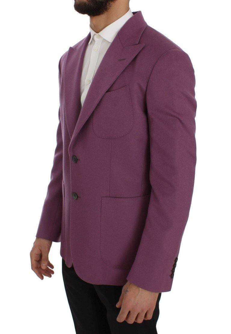 Dolce & Gabbana  Purple Cashmere Slim Fit Blazer Jacket #men, Blazers - Men - Clothing, Brand_Dolce & Gabbana, Catch, Dolce & Gabbana, feed-agegroup-adult, feed-color-purple, feed-gender-male, feed-size-IT44 | XS, Gender_Men, IT44 | XS, Kogan, Purple at SEYMAYKA