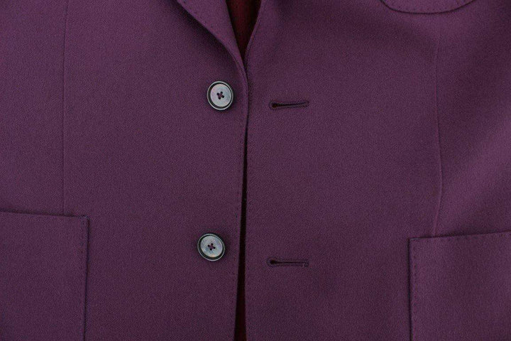 Dolce & Gabbana  Purple Cashmere Slim Fit Blazer Jacket #men, Blazers - Men - Clothing, Brand_Dolce & Gabbana, Catch, Dolce & Gabbana, feed-agegroup-adult, feed-color-purple, feed-gender-male, feed-size-IT44 | XS, Gender_Men, IT44 | XS, Kogan, Purple at SEYMAYKA