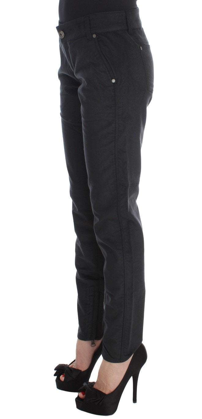 ERMANNO SCERVINO Women  Cotton Blend Regular Fit Pants #women, Black, Catch, Ermanno Scervino, feed-agegroup-adult, feed-color-black, feed-gender-female, feed-size-IT42|M, Gender_Women, IT42|M, Jeans & Pants - Women - Clothing, Kogan, Women - New Arrivals at SEYMAYKA