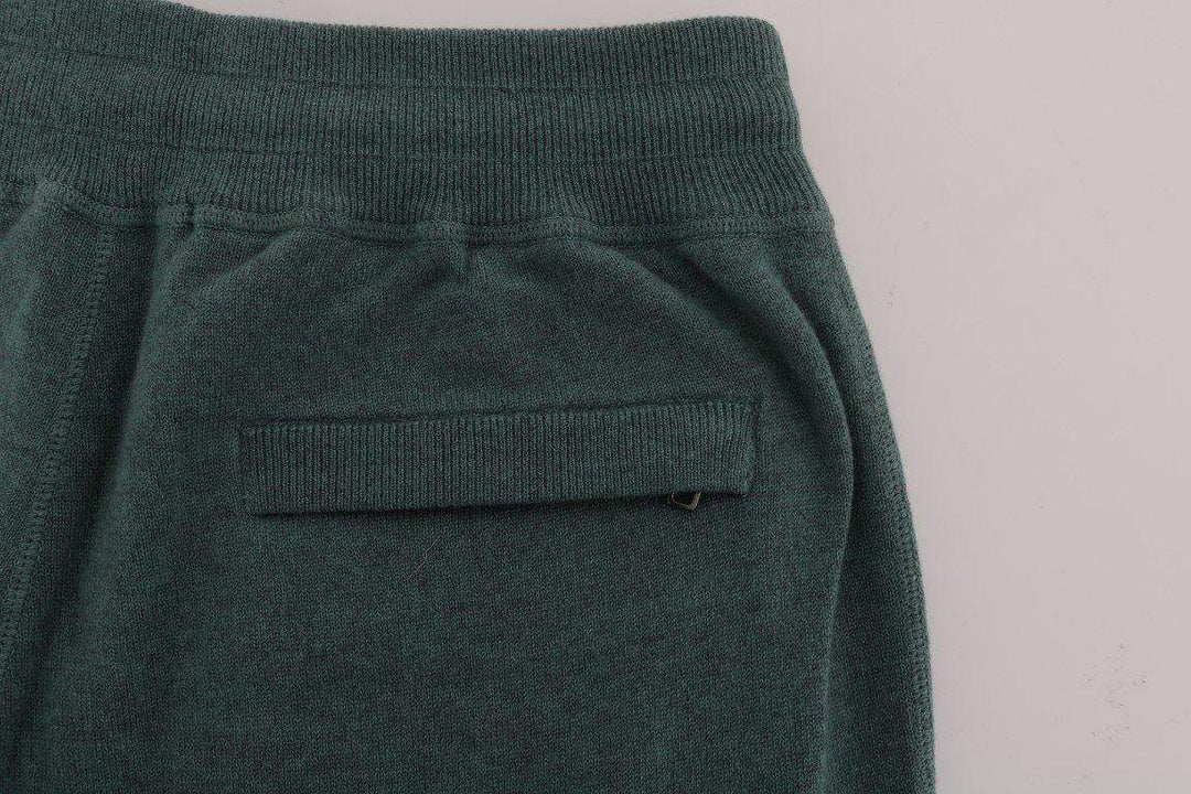 Dolce & Gabbana  Green Cashmere Training Pants #men, Brand_Dolce & Gabbana, Catch, Dolce & Gabbana, feed-agegroup-adult, feed-color-green, feed-gender-male, feed-size-S, Gender_Men, Green, Jeans & Pants - Men - Clothing, Kogan, Men - New Arrivals, S at SEYMAYKA