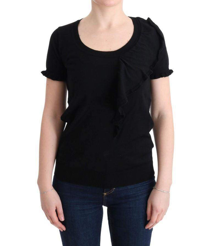 MARGHI LO' 100% Lana Wool Top Blouse T-shirt #women, Black, Catch, feed-agegroup-adult, feed-color-black, feed-gender-female, feed-size-IT42|M, feed-size-IT44|L, feed-size-IT46|XL, Gender_Women, IT42|M, IT44|L, IT46|XL, Kogan, MARGHI LO', Tops & T-Shirts - Women - Clothing, Women - New Arrivals at SEYMAYKA