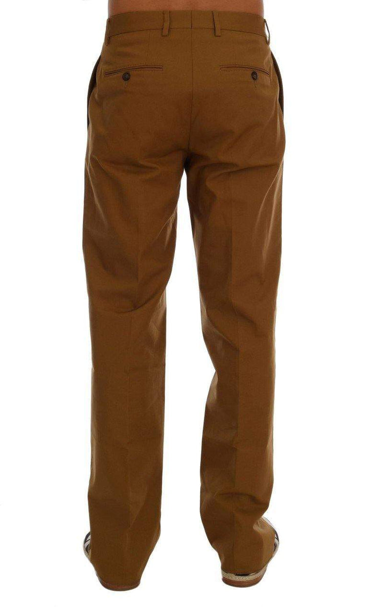 Dolce & Gabbana  Brown Stretch Cotton Pants #men, Brand_Dolce & Gabbana, Brown, Catch, Dolce & Gabbana, feed-agegroup-adult, feed-color-brown, feed-gender-male, feed-size-IT44 | XS, feed-size-IT46 | S, feed-size-IT48 | M, feed-size-IT54 | XXL, feed-size-IT56 | XXL, feed-size-IT58 | 3XL, Gender_Men, IT44 | XS, IT46 | S, IT48 | M, IT52 | XL, IT54 | XXL, IT56 | XXL, IT58 | 3XL, Jeans & Pants - Men - Clothing, Kogan, Men - New Arrivals at SEYMAYKA