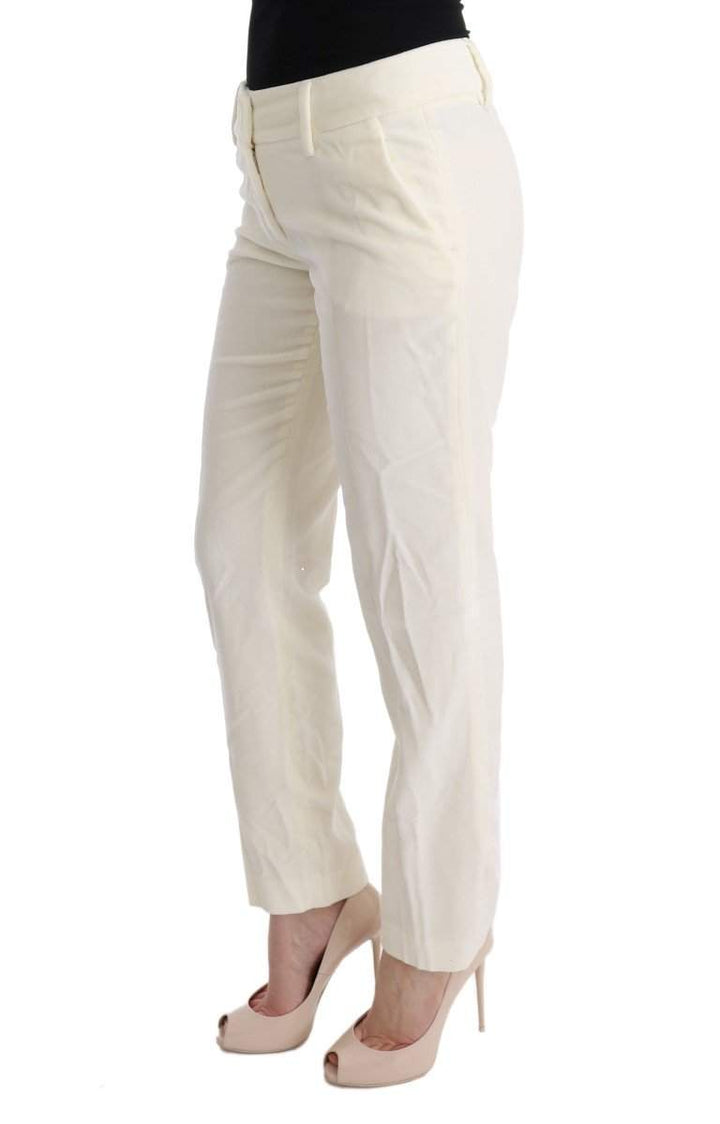 ERMANNO SCERVINO Women   Cotton Regular Fit Casual Pants #women, Catch, Ermanno Scervino, feed-agegroup-adult, feed-color-white, feed-gender-female, feed-size-IT38|XS, feed-size-IT40|S, feed-size-IT44|L, Gender_Women, IT38|XS, IT40|S, IT44|L, Jeans & Pants - Women - Clothing, Kogan, White, Women - New Arrivals at SEYMAYKA