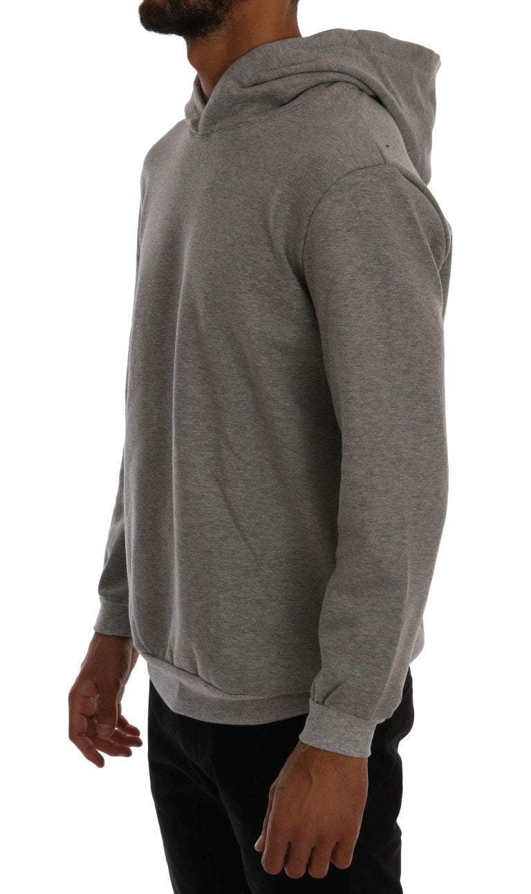 Daniele Alessandrini  Pullover Hodded Cotton Sweater #men, Catch, Daniele Alessandrini, feed-agegroup-adult, feed-color-gray, feed-gender-male, feed-size-L, feed-size-XXL, Gender_Men, Gray, Kogan, L, Men - New Arrivals, Sweaters - Men - Clothing, XXL at SEYMAYKA