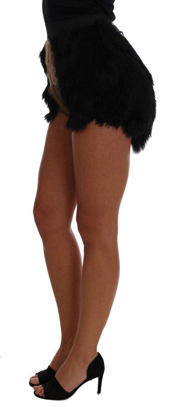 Dolce & Gabbana  Black Mink Nutria Fur Mini Hot Pants #women, Black, Brand_Dolce & Gabbana, Catch, Dolce & Gabbana, feed-agegroup-adult, feed-color-black, feed-gender-female, feed-size-IT40|S, Gender_Women, IT40|S, Kogan, Shorts - Women - Clothing, Women - New Arrivals at SEYMAYKA