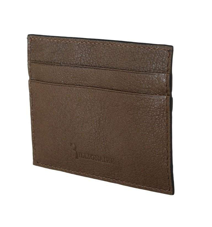 Billionaire Italian Couture  Leather Cardholder Wallet #men, Billionaire Italian Couture, Brown, Catch, feed-agegroup-adult, feed-color-brown, feed-gender-male, feed-size-OS, Gender_Men, Handbags - New Arrivals, Kogan, Wallets - Men - Bags at SEYMAYKA