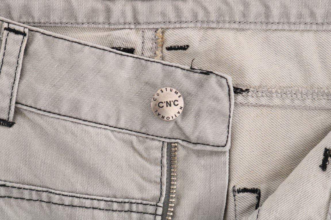 COSTUME NATIONAL high quality GRAY SLIM DENIM JEANS