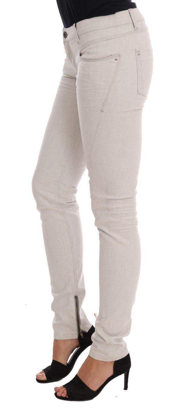 COSTUME NATIONAL C’N’C   Cotton Stretch Slim Jeans #women, Catch, Costume National, feed-agegroup-adult, feed-color-white, feed-gender-female, feed-size-W26, Gender_Women, Jeans & Pants - Women - Clothing, Kogan, W26, White, Women - New Arrivals at SEYMAYKA