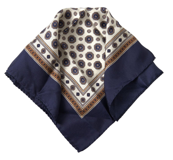 Dolce & Gabbana Multicolor Patterned Square Handkerchief Scarf