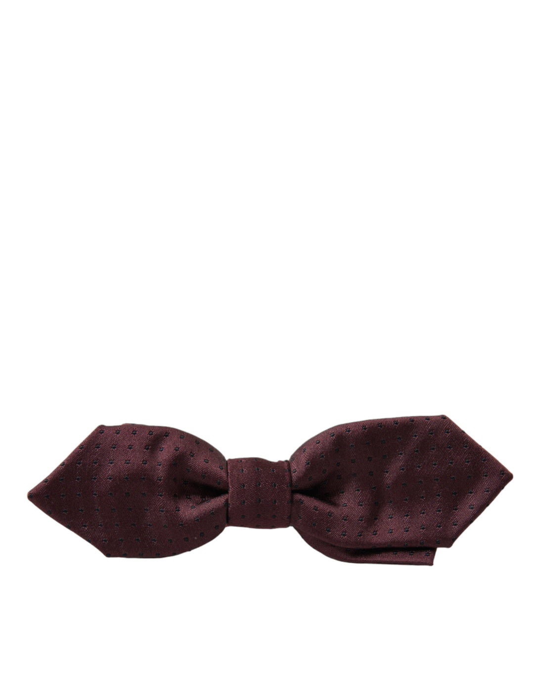 Dolce & Gabbana Red Bordeaux Silk Slim Adjustable Neck Papillon Bow Tie