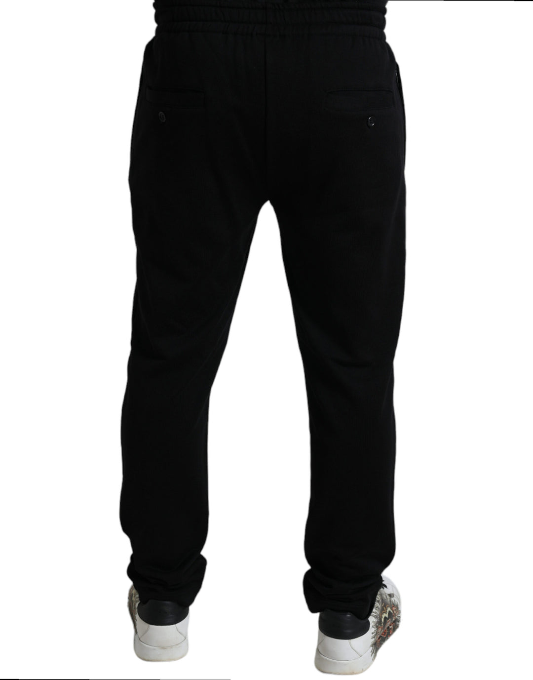 Dolce & Gabbana Black DG Logo Skinny Jogger Sweatpants Pants