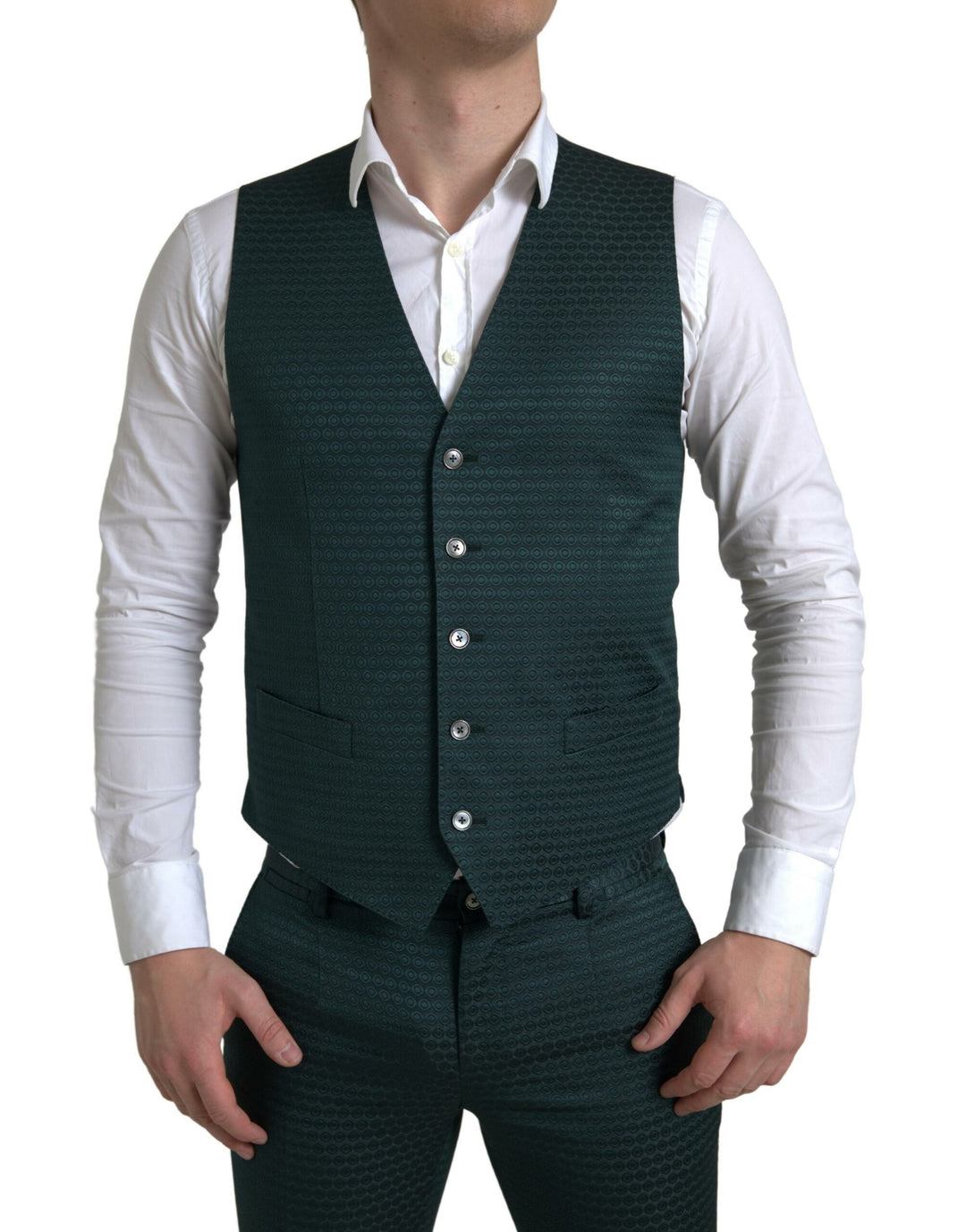 Green 3 Piece Single Breasted MARTINI Suit