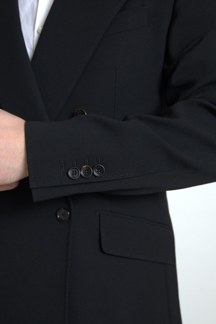 Black 2 Piece Double Breasted SICILIA Suit