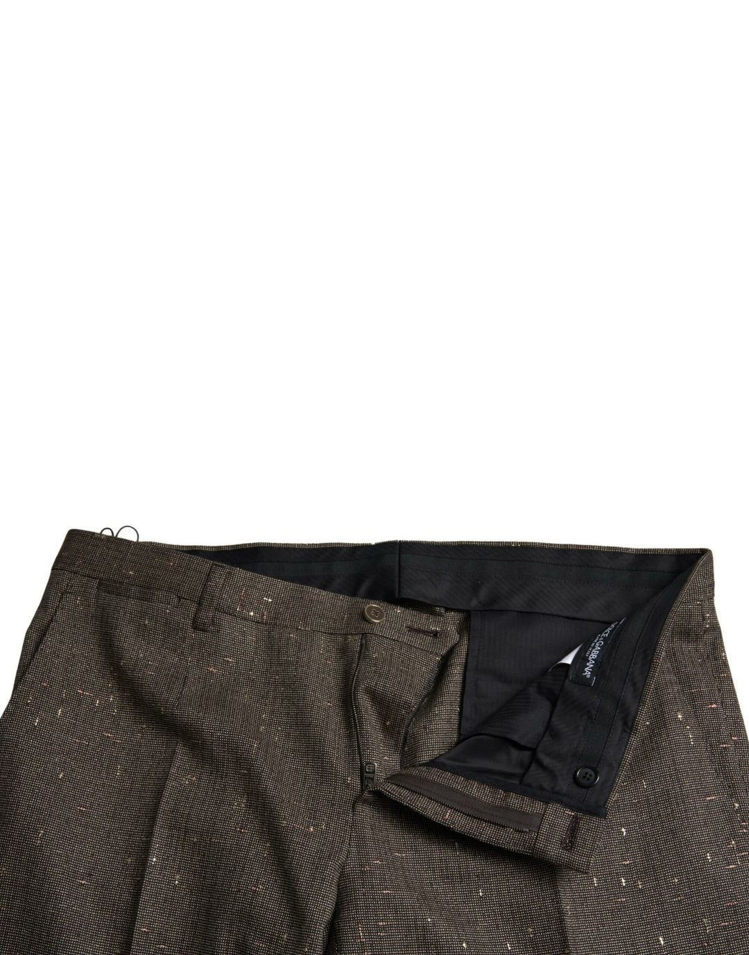 Brown Wool Dress Skinny Men Trouser Pants