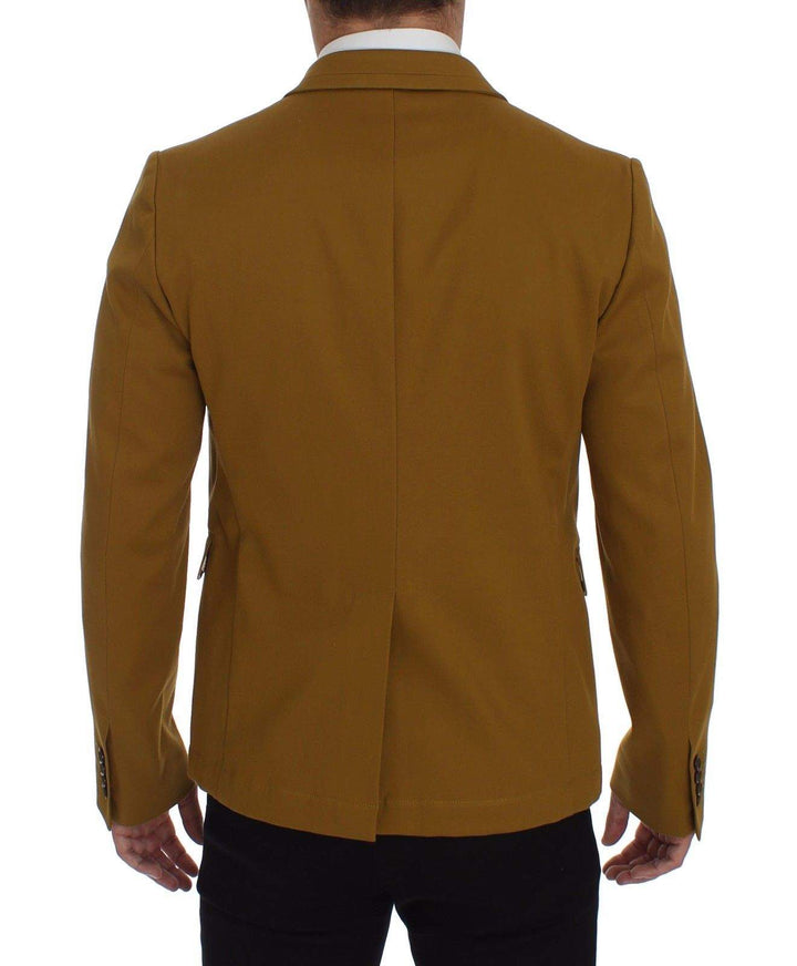 Dolce & Gabbana Yellow Cotton Stretch Blazer #men, Blazers - Men - Clothing, Brand_Dolce & Gabbana, Catch, Dolce & Gabbana, feed-agegroup-adult, feed-color-yellow, feed-gender-male, feed-size-IT46 | S, feed-size-IT52 | XL, Gender_Men, IT52 | XL, Kogan, Yellow at SEYMAYKA