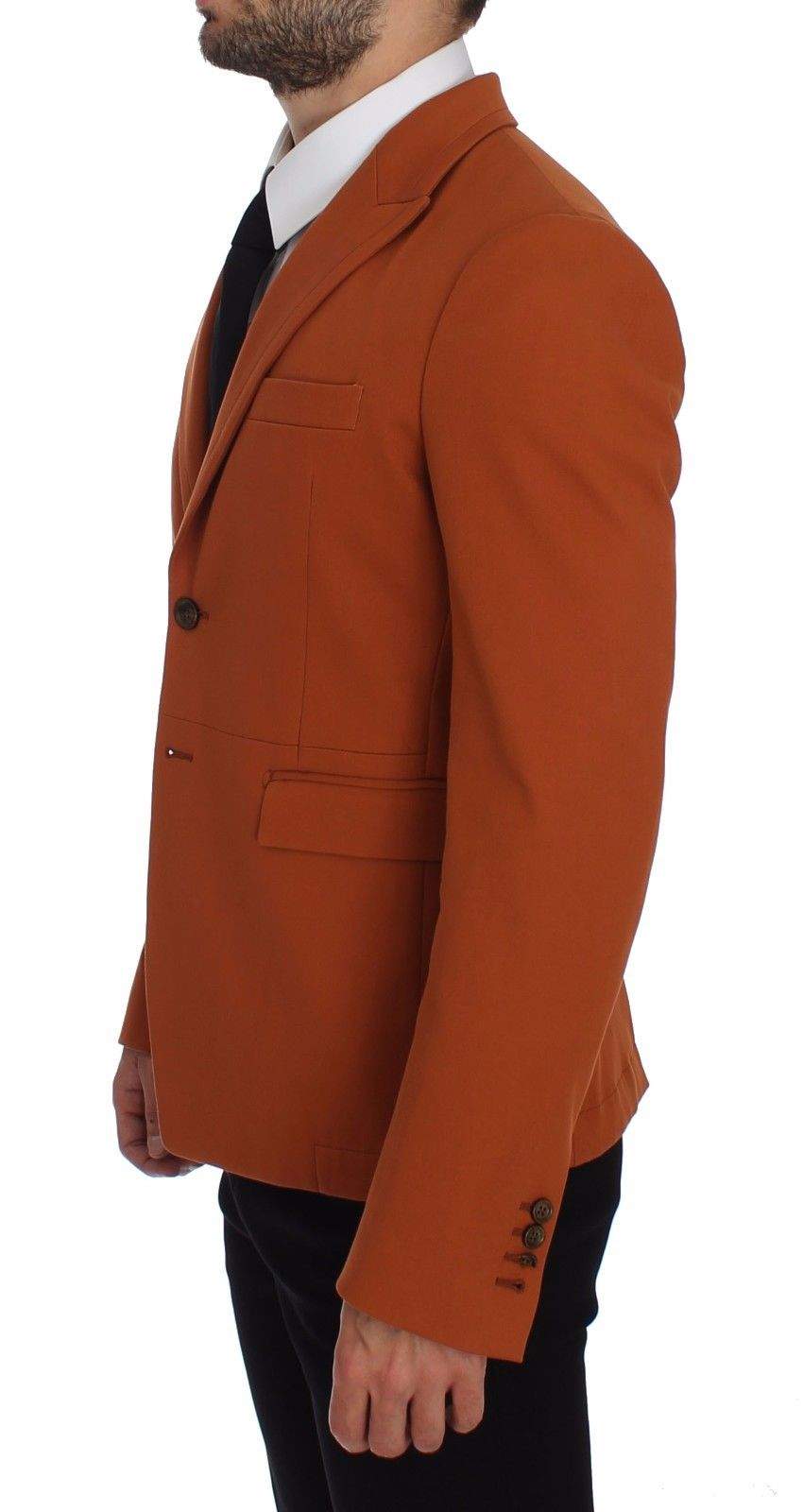 Dolce & Gabbana  Orange Cotton Stretch Blazer #men, Blazers - Men - Clothing, Brand_Dolce & Gabbana, Catch, Dolce & Gabbana, feed-agegroup-adult, feed-color-orange, feed-gender-male, feed-size-IT46 | S, feed-size-IT50 | L, feed-size-IT52 | XL, Gender_Men, IT46 | S, IT50 | L, IT52 | XL, Kogan, Men - New Arrivals, Orange at SEYMAYKA