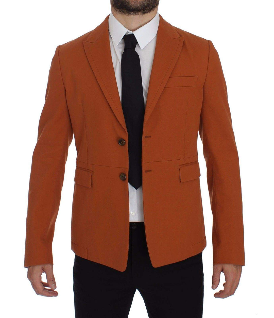 Dolce & Gabbana  Orange Cotton Stretch Blazer #men, Blazers - Men - Clothing, Brand_Dolce & Gabbana, Catch, Dolce & Gabbana, feed-agegroup-adult, feed-color-orange, feed-gender-male, feed-size-IT46 | S, feed-size-IT50 | L, feed-size-IT52 | XL, Gender_Men, IT46 | S, IT50 | L, IT52 | XL, Kogan, Men - New Arrivals, Orange at SEYMAYKA