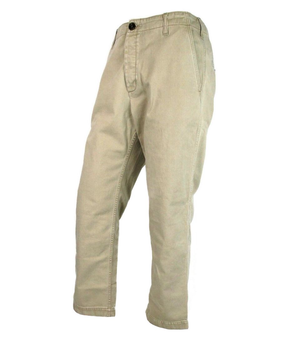 Gucci Light Brown Washed Cotton Pant Gucci Print