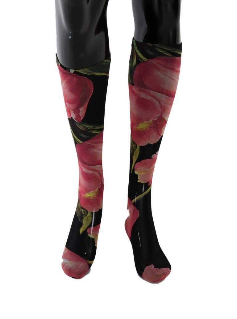 Dolce & Gabbana Multicolor Floral Tulip Nylon Socks #women, Brand_Dolce & Gabbana, Catch, Dolce & Gabbana, feed-agegroup-adult, feed-color-multicolor, feed-gender-female, feed-size-M, feed-size-S, Gender_Women, Kogan, M, Multicolor, S, Tights & Socks - Women - Clothing, Women - New Arrivals at SEYMAYKA