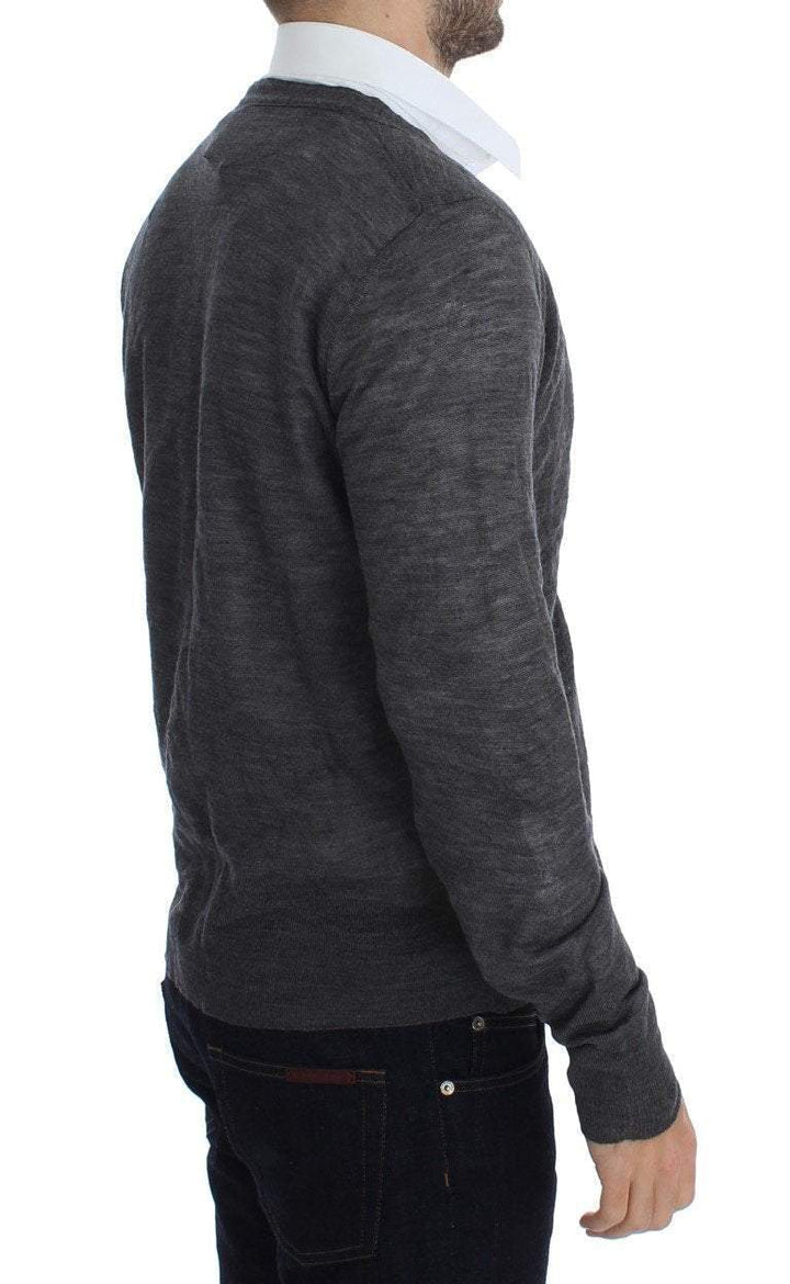 COSTUME NATIONAL C’N’C   Wool Button Cardigan Sweater #men, Catch, Costume National, feed-agegroup-adult, feed-color-gray, feed-gender-male, feed-size-IT50 | L, Gender_Men, Gray, IT50 | L, IT52 | XL, Kogan, Sweaters - Men - Clothing at SEYMAYKA