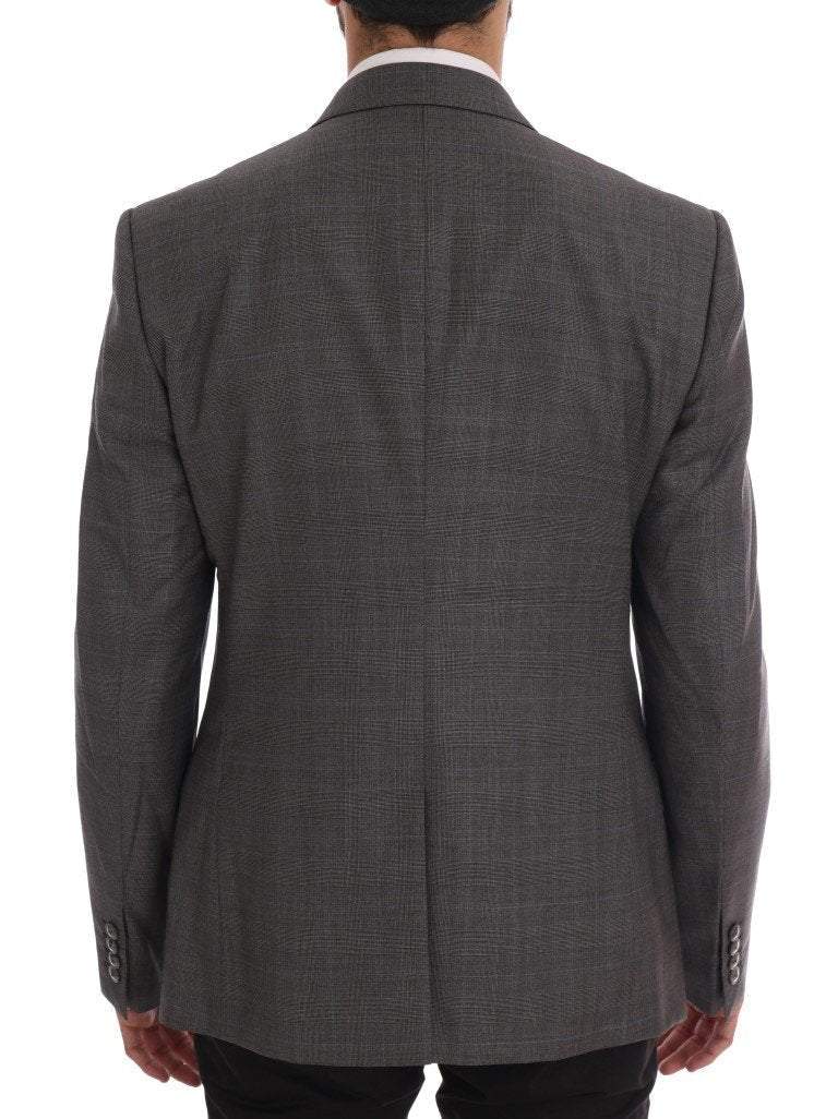 Dolce & Gabbana  Gray Wool MARTINI Slim Blazer #men, Blazers - Men - Clothing, Brand_Dolce & Gabbana, Catch, Dolce & Gabbana, feed-agegroup-adult, feed-color-gray, feed-gender-male, feed-size-IT56 | XXL, Gender_Men, Gray, IT56 | XXL, Kogan, Men - New Arrivals at SEYMAYKA