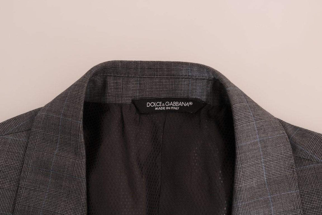 Dolce & Gabbana  Gray Wool MARTINI Slim Blazer #men, Blazers - Men - Clothing, Brand_Dolce & Gabbana, Catch, Dolce & Gabbana, feed-agegroup-adult, feed-color-gray, feed-gender-male, feed-size-IT56 | XXL, Gender_Men, Gray, IT56 | XXL, Kogan, Men - New Arrivals at SEYMAYKA