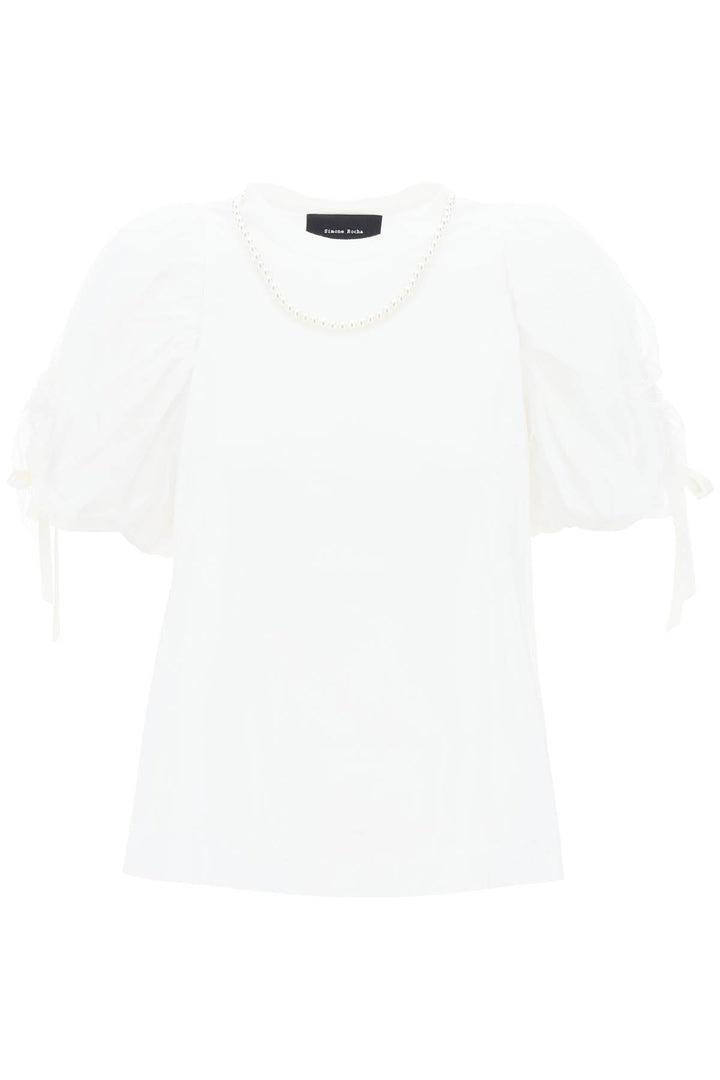 Simone rocha puff sleeves t-shirt-0