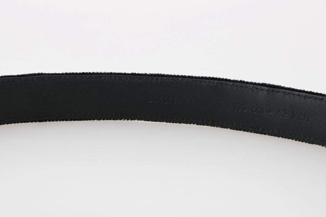 Dolce & Gabbana  Black Cotton Royal Bee Embroidery Belt #men, 100 cm / 40 Inches, 105 cm / 42 Inches, 80 cm / 32 Inches, Accessories - New Arrivals, Belts - Men - Accessories, Black, Brand_Dolce & Gabbana, Catch, Dolce & Gabbana, feed-agegroup-adult, feed-color-black, feed-gender-male, feed-size- 32 Inches, feed-size- 42 Inches, Gender_Men, Kogan at SEYMAYKA