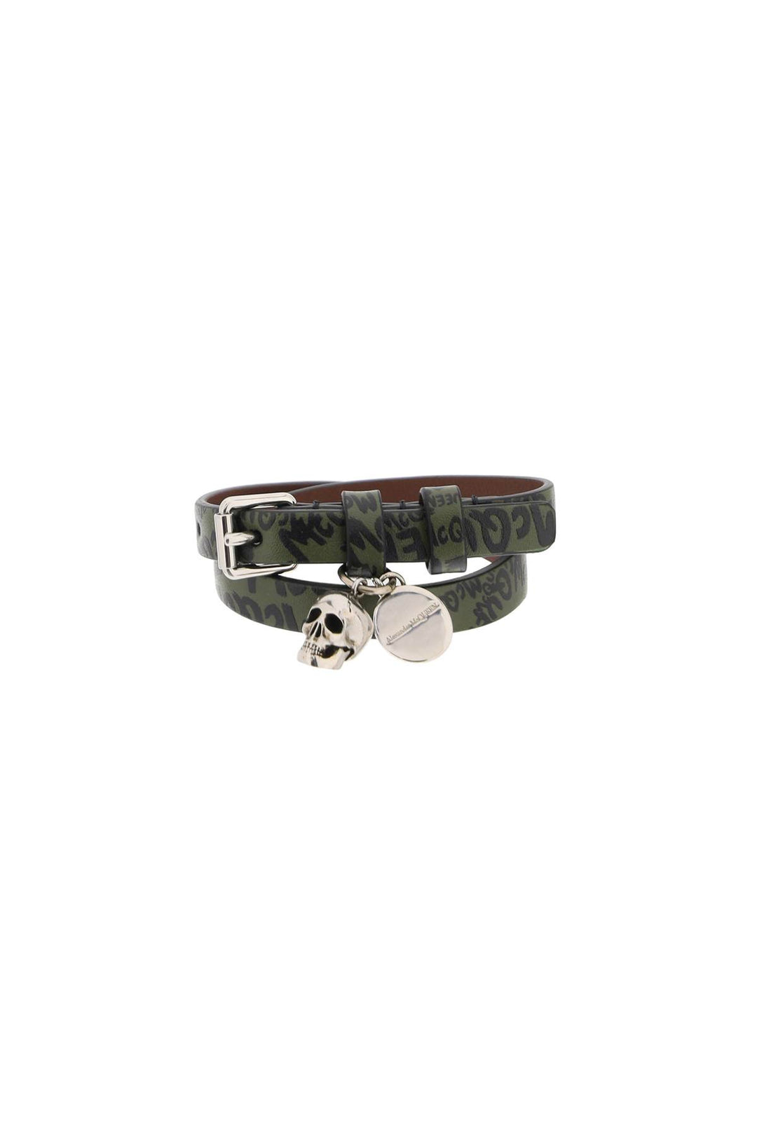 Alexander mcqueen skull double wrap bracelet-0