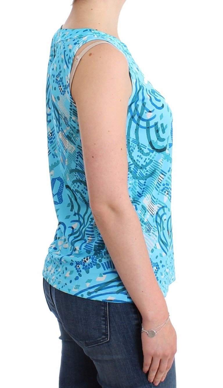 John Galliano  Printed Tank Top #women, Blue, Catch, feed-agegroup-adult, feed-color-blue, feed-gender-female, feed-size-S, feed-size-XS, Gender_Women, John Galliano, Kogan, S, Tops & T-Shirts - Women - Clothing, XS at SEYMAYKA