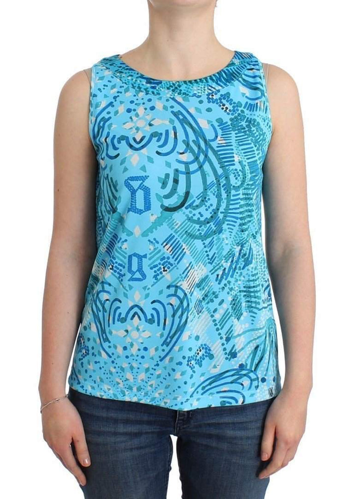 John Galliano  Printed Tank Top #women, Blue, Catch, feed-agegroup-adult, feed-color-blue, feed-gender-female, feed-size-S, feed-size-XS, Gender_Women, John Galliano, Kogan, S, Tops & T-Shirts - Women - Clothing, XS at SEYMAYKA