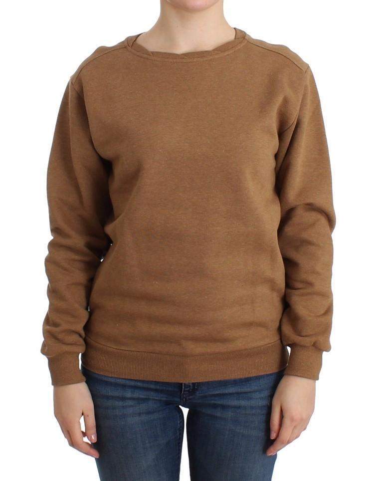 John Galliano  Crewneck Cotton Sweater #women, Brown, Catch, feed-agegroup-adult, feed-color-brown, feed-gender-female, feed-size-S, feed-size-XS, Gender_Women, John Galliano, Kogan, S, Sweaters - Women - Clothing, XS at SEYMAYKA