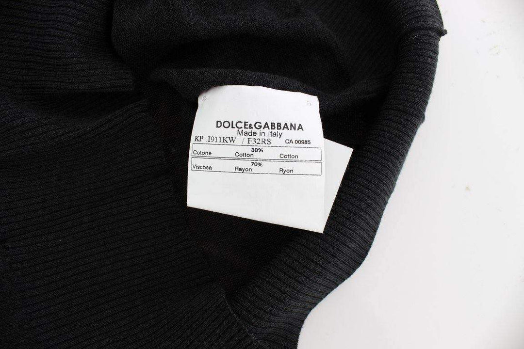 Dolce & Gabbana  Black Sleeveless Crewneck Vest Pullover #women, Black, Brand_Dolce & Gabbana, Catch, Dolce & Gabbana, feed-agegroup-adult, feed-color-black, feed-gender-female, feed-size-IT36|XXS, feed-size-IT38|XS, feed-size-IT44|L, feed-size-IT48 | XL, Gender_Women, IT36|XXS, IT38|XS, IT40|S, IT44|L, IT48 | XL, Kogan, Tops & T-Shirts - Women - Clothing at SEYMAYKA