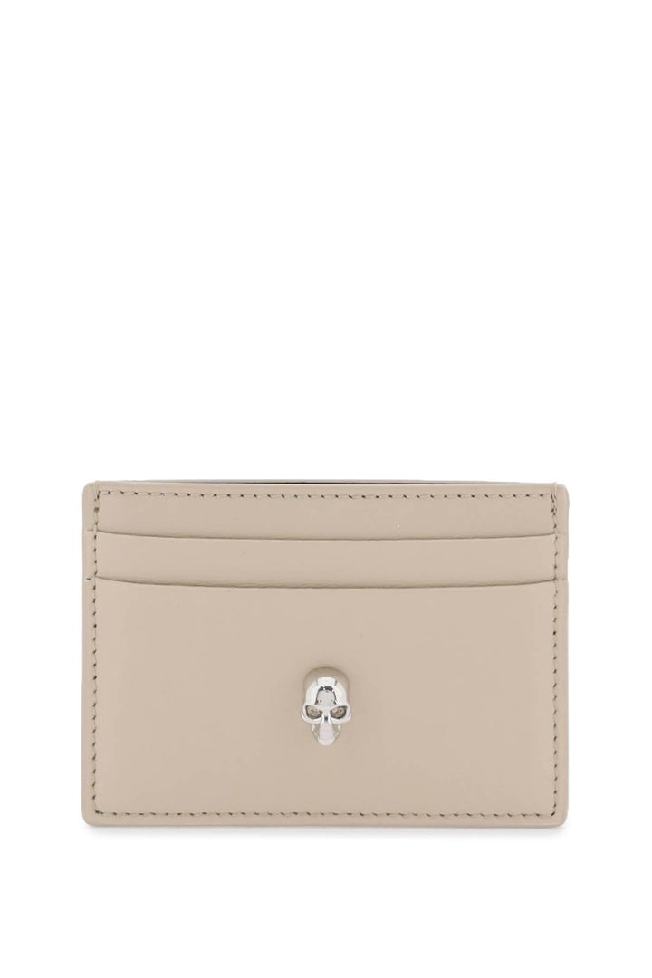 Alexander mcqueen saffiano leather skull card holder-0