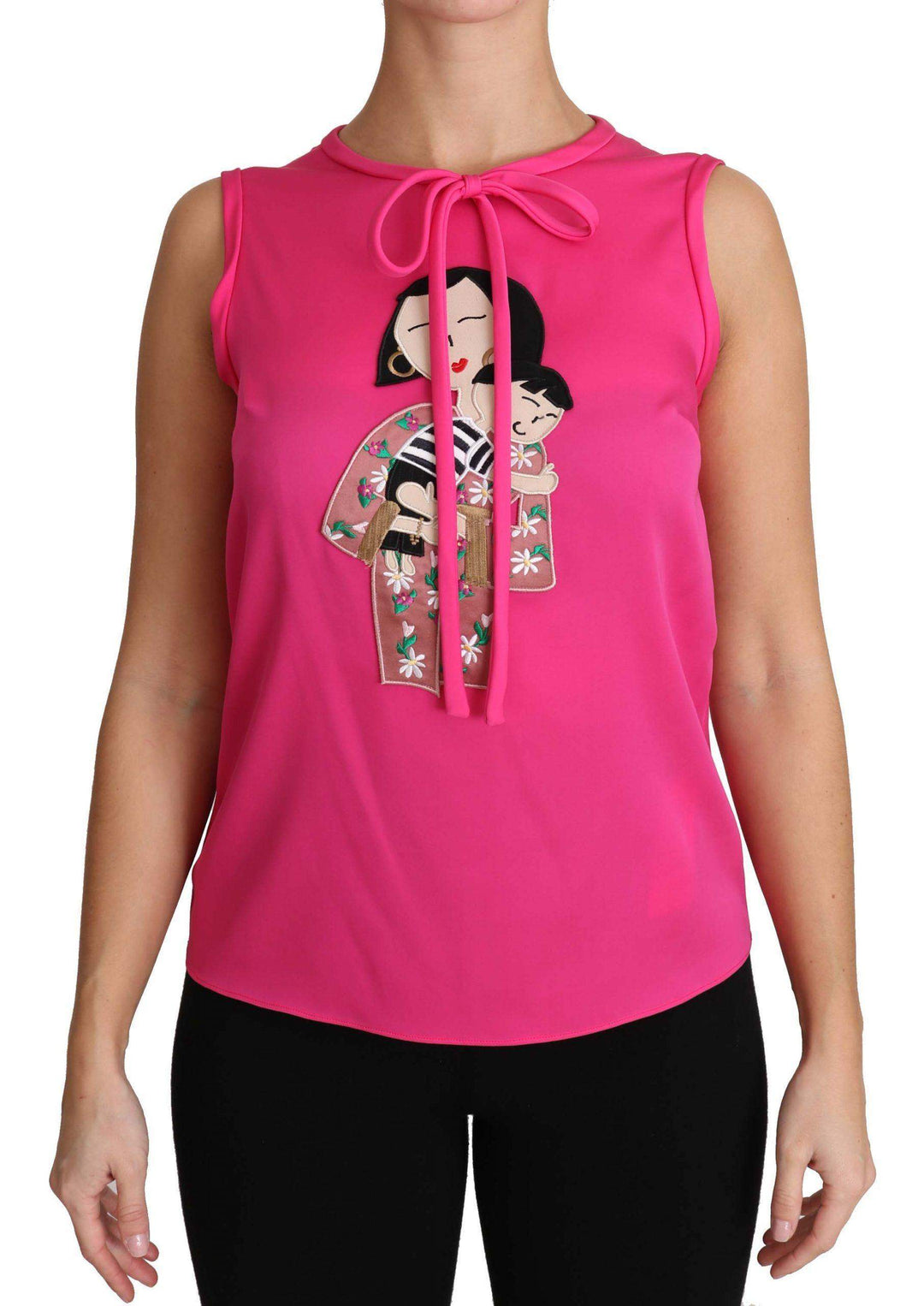 Dolce & Gabbana  Pink Family Silk Tank  Mama Blouse Top Shirt #women, Brand_Dolce & Gabbana, Catch, Dolce & Gabbana, feed-agegroup-adult, feed-color-pink, feed-gender-female, feed-size-IT36|XXS, feed-size-IT38|XS, feed-size-IT40|S, feed-size-IT42|M, feed-size-IT44|L, feed-size-IT46|XL, Gender_Women, IT36|XXS, IT38|XS, IT40|S, IT42|M, IT44|L, IT46|XL, Kogan, Pink, Tops & T-Shirts - Women - Clothing, Women - New Arrivals at SEYMAYKA