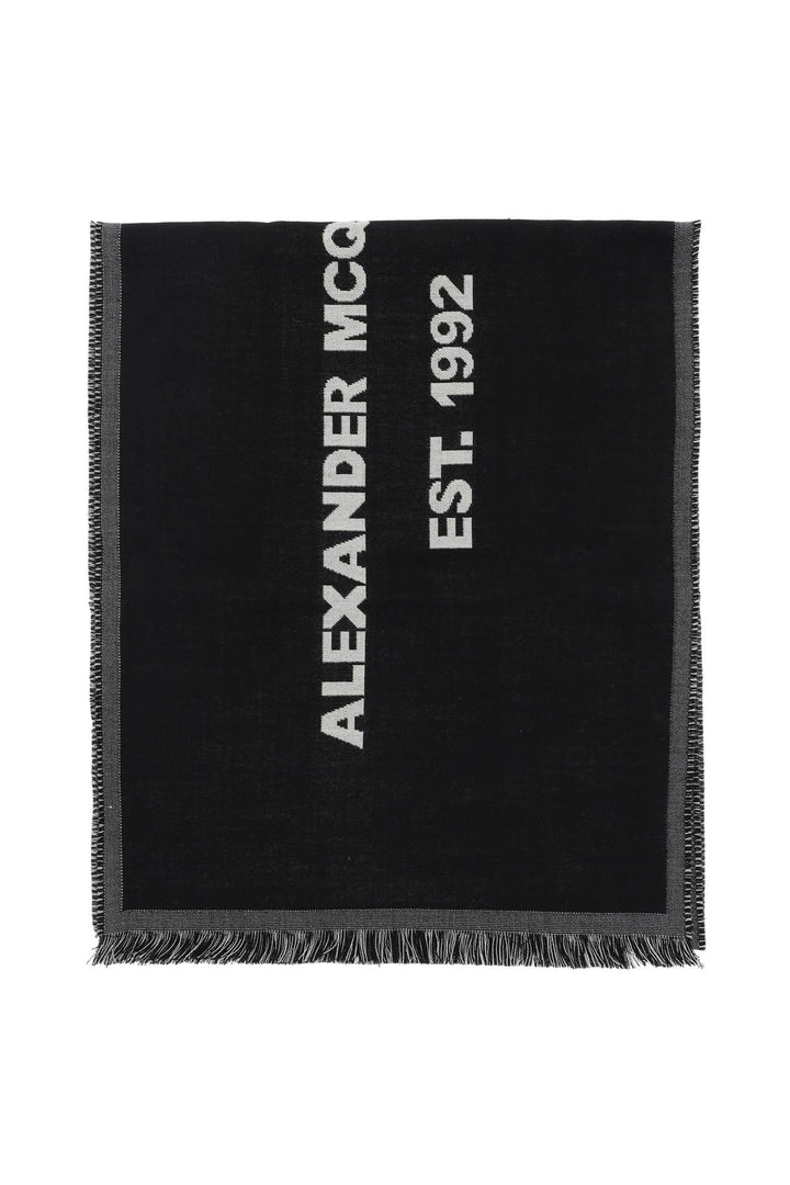 Alexander mcqueen mcqueen graffiti oversized scarf-0