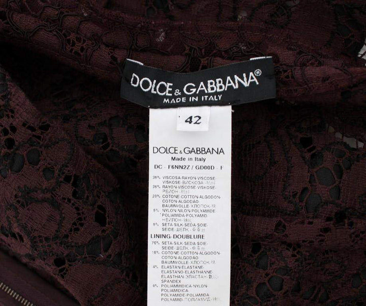 Dolce & Gabbana  Purple Floral Lace Ricamo Maxi Dress #women, Black, Brand_Dolce & Gabbana, Catch, Clothing_Dress, Dolce & Gabbana, Dresses - Women - Clothing, feed-agegroup-adult, feed-color-black, feed-gender-female, feed-size-IT40|S, feed-size-IT42|M, feed-size-IT44|L, Gender_Women, IT40|S, IT42|M, IT44|L, Kogan at SEYMAYKA