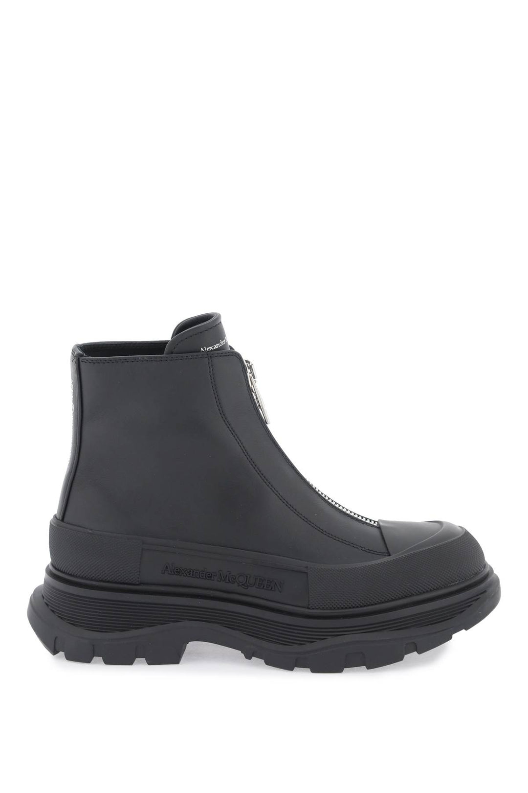 Alexander mcqueen zip tread slick ankle boots-0