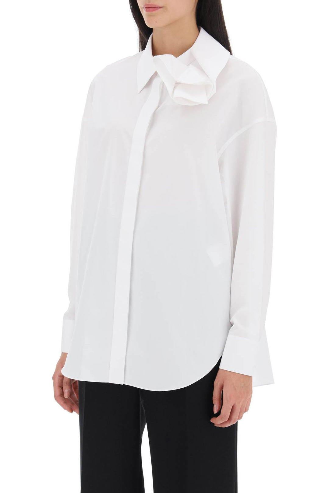 Alexander mcqueen shirt with orchid detail-3