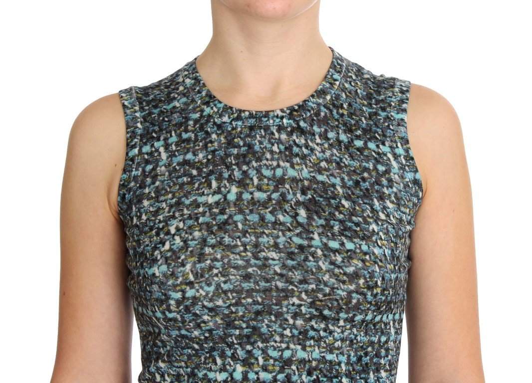 Dolce & Gabbana Blue Wool Sweater Sleeveless Pullover #women, Blue, Brand_Dolce & Gabbana, Catch, Dolce & Gabbana, feed-agegroup-adult, feed-color-blue, feed-gender-female, feed-size-IT36 | XS, feed-size-IT44|L, feed-size-IT46|XL, Gender_Women, IT36 | XS, IT44|L, IT46|XL, Kogan, Tops & T-Shirts - Women - Clothing at SEYMAYKA