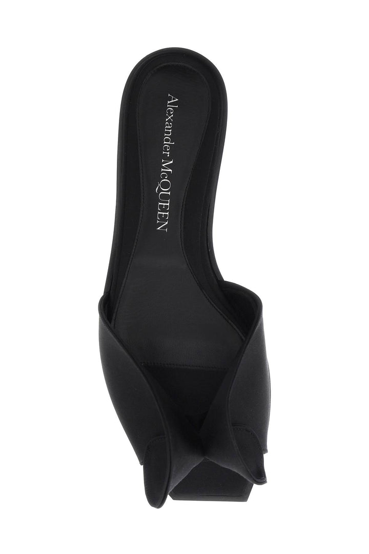 Alexander mcqueen slides with silk detail-1