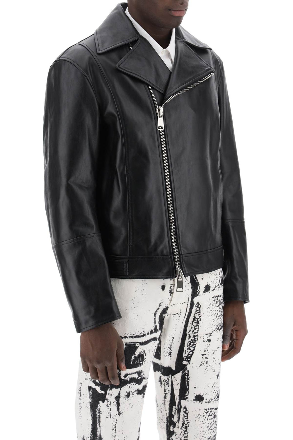 Alexander mcqueen nappa biker jacket-1