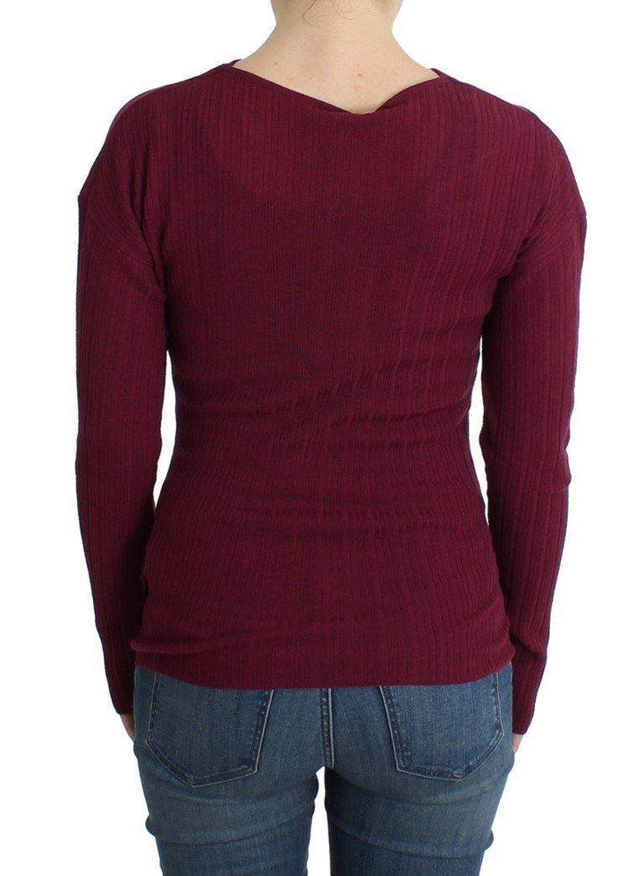 Cavalli Women Purple Knitted Wool Sweater #women, Catch, Cavalli, feed-agegroup-adult, feed-color-purple, feed-gender-female, feed-size-IT44|L, feed-size-IT46|XL, Gender_Women, IT44|L, IT46|XL, IT48|XXL, Kogan, Purple, Sweaters - Women - Clothing at SEYMAYKA