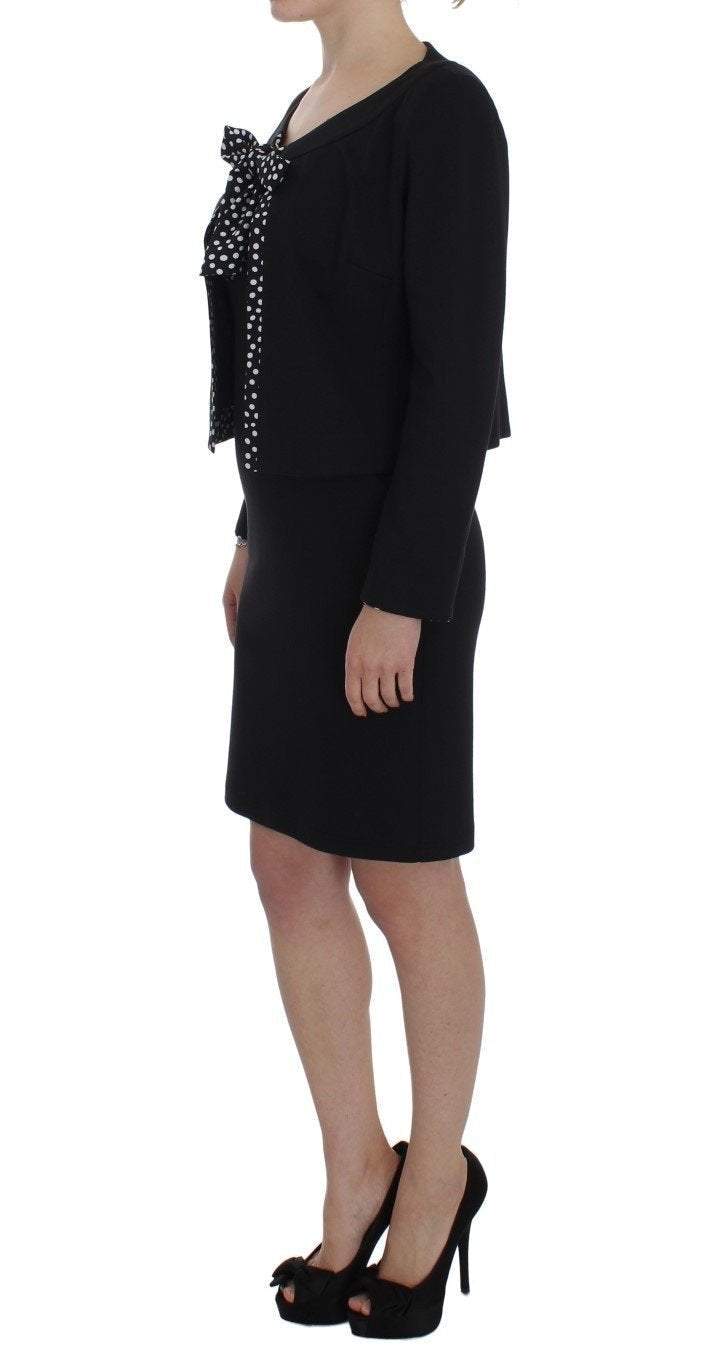 BENCIVENGA  Stretch Sheath Dress & Sweater Set #women, BENCIVENGA, Black, Catch, Clothing_Dress, Dresses - Women - Clothing, feed-agegroup-adult, feed-color-black, feed-gender-female, feed-size-IT42|M, feed-size-IT46 | L, Gender_Women, IT42|M, IT46 | L, Kogan, Sweaters - Women - Clothing at SEYMAYKA