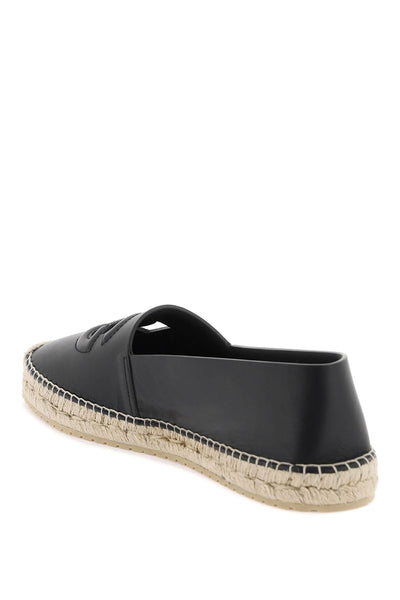 Dolce & gabbana leather espadrilles with dg logo and-2