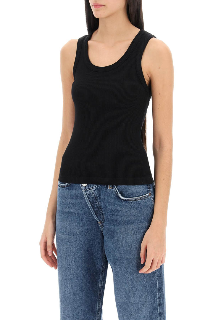 Agolde poppy ribbed tank top-3