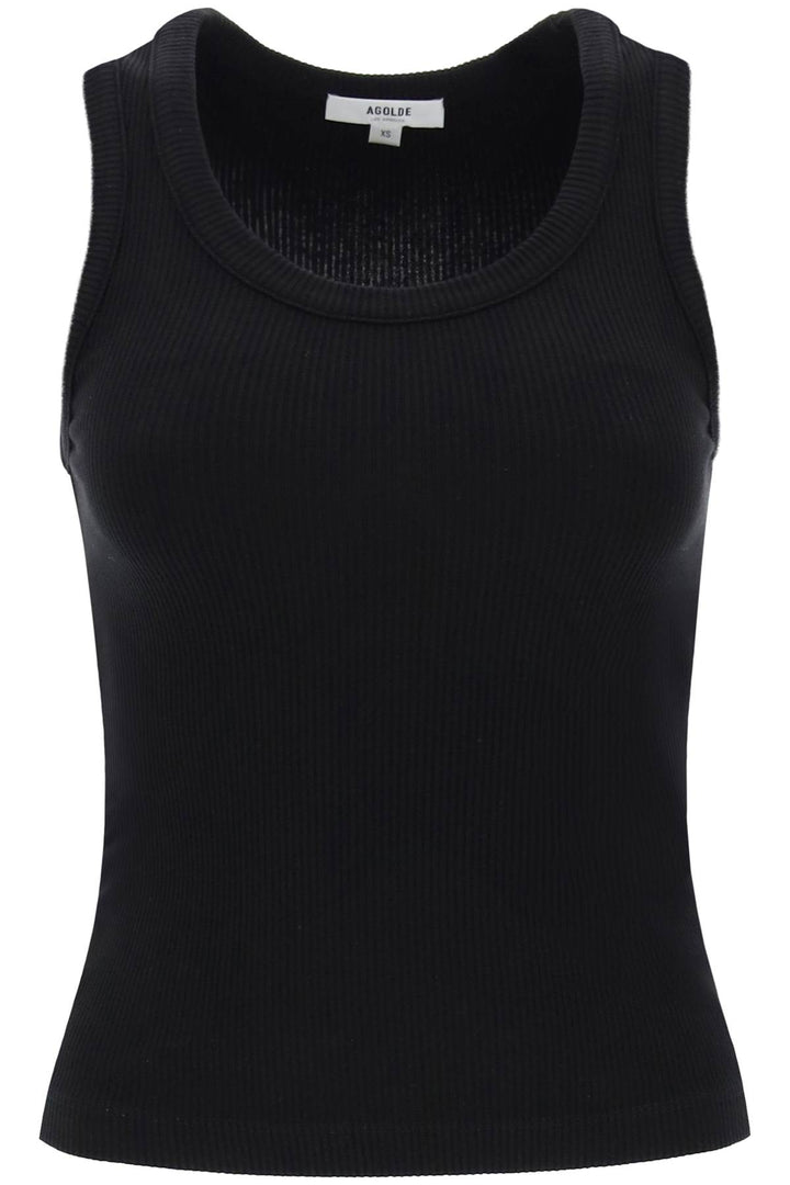 Agolde poppy ribbed tank top-0