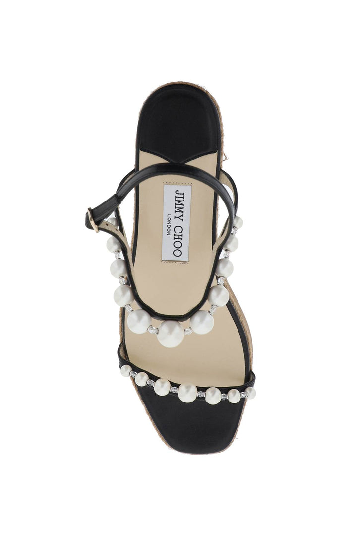 Jimmy choo amatuus 60 wedge and pearl sandals-1