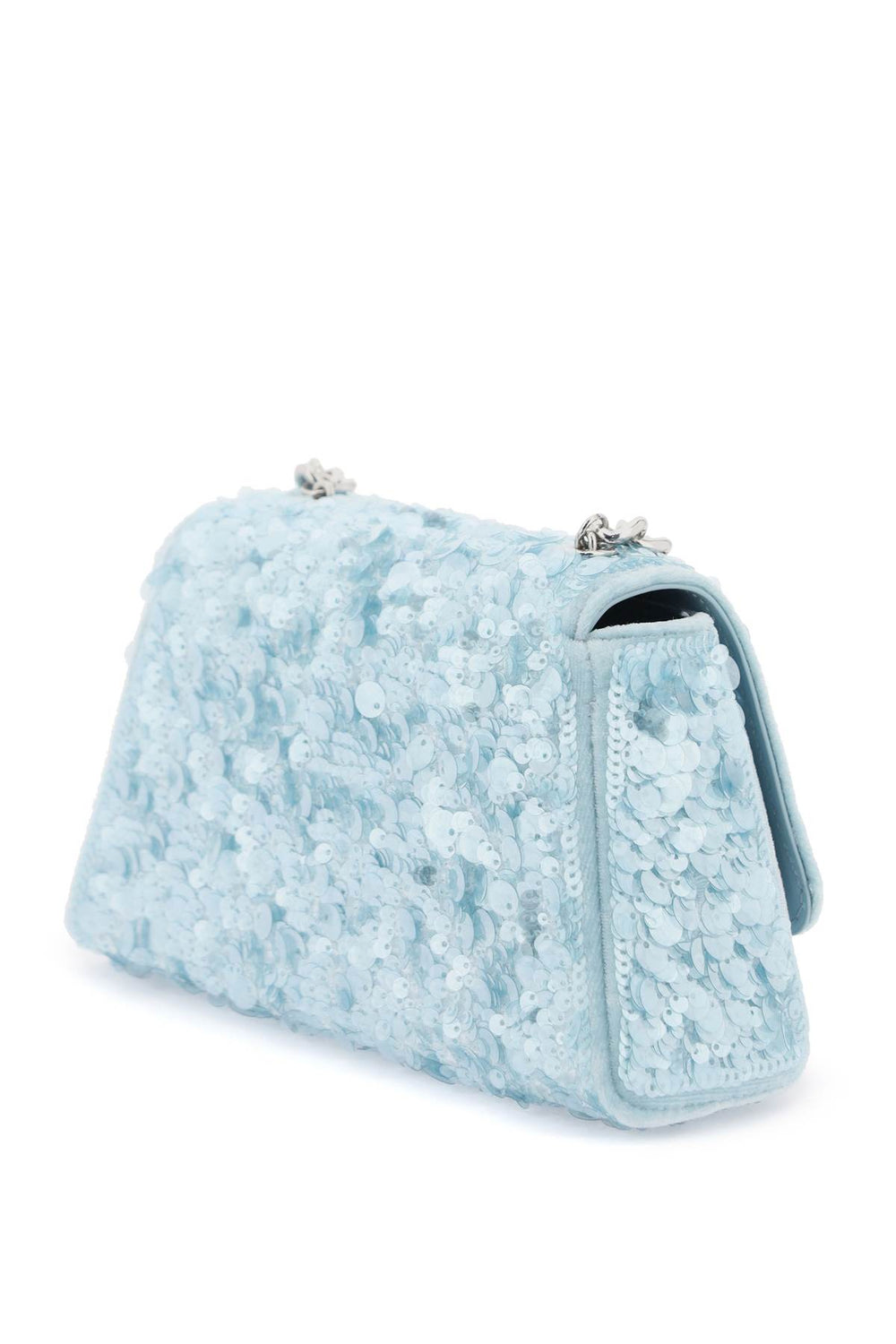 Self portrait sequined bow mini shoulder bag-1